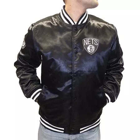 New Era Tip Off Sateen Bomber Brooklyn Nets