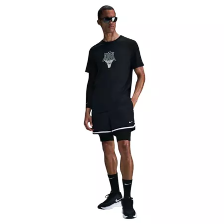 Nike Camiseta Dri Fit Basket "Black White"