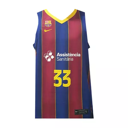 Nike Camiseta FCB Baloncesto # 33 Mirotić #