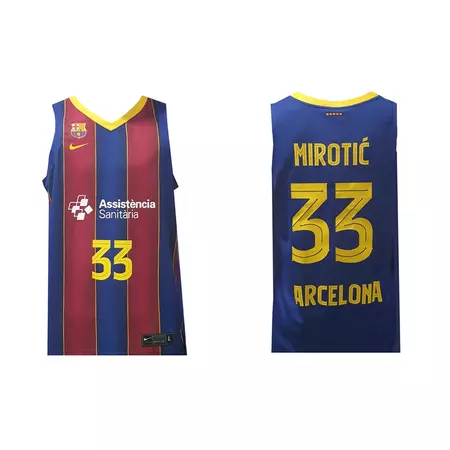 Nike Camiseta FCB Baloncesto # 33 Mirotić #