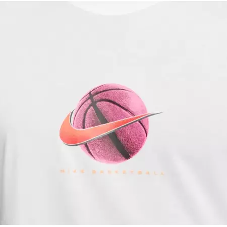 Nike Dri-fit Men's Basketball T-Shirt "White-Pink"