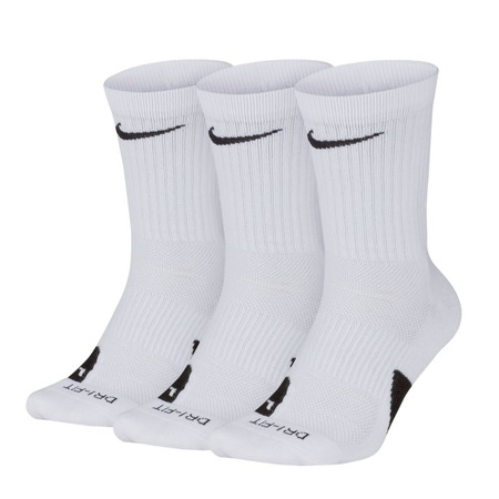 Nike Elite Crew Basketball Socks "White Pack 3"