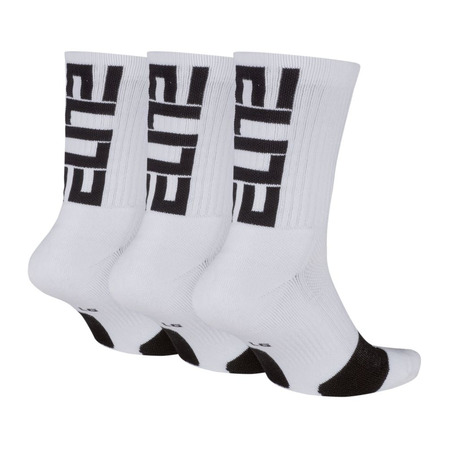 Nike Elite Crew Basketball Socks "White Pack 3"