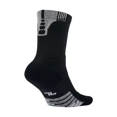 Nike Grip Versatility Crew Basketball Socks Black
