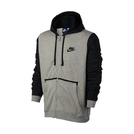 Nike Sportswear Hoodie Fz Flc Hybrid (063/dk grey/black/black)
