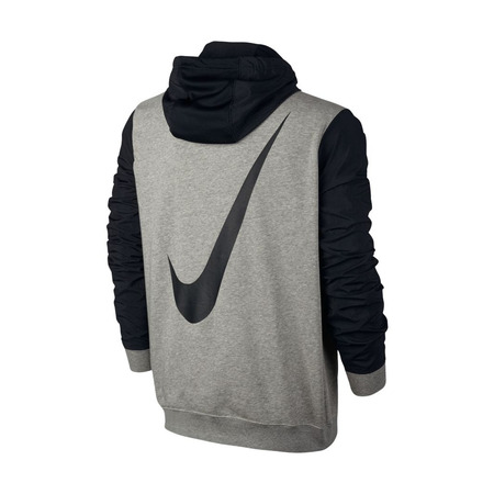 Nike Sportswear Hoodie Fz Flc Hybrid (063/dk grey/black/black)