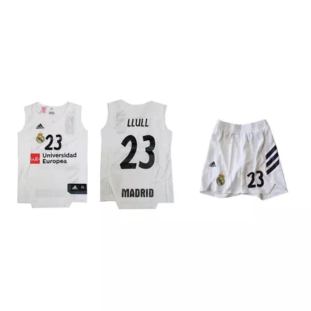Pack Niño Réplica Sergio Llull #23# R. Madrid 2018/19 (1ª Equipación Euroliga)