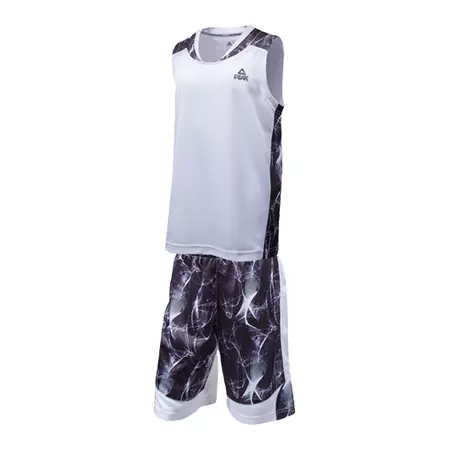 Equipación Baloncesto Junior Peak Sport "White-Black"