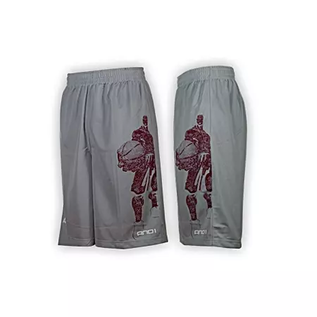And1 Short Bandana (gris/burdeos)