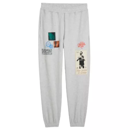 Pantalón Puma Basketbal Hooptopia Graphic Sweat Pant "Light Gray"