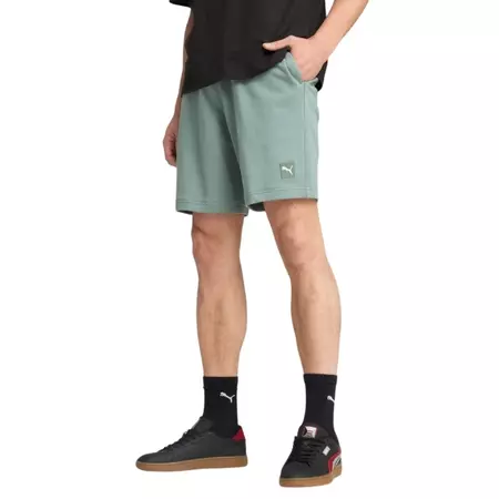 Puma ESS ELEVATED Shorts 9" TR "Green Moon"