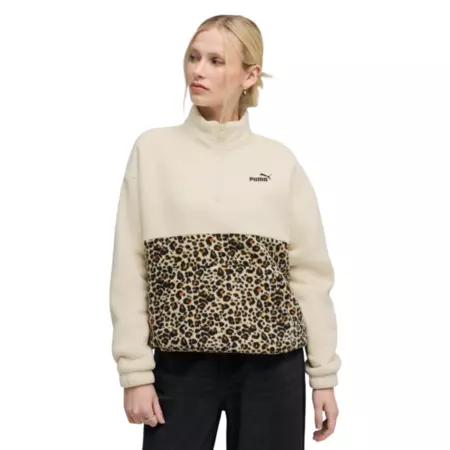 Puma ESS GRAPHIC Animal Relaxed Half-Zip Crew "Alpine Snow"