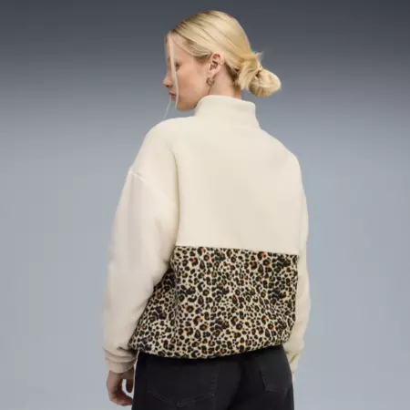 Puma ESS GRAPHIC Animal Relaxed Half-Zip Crew "Alpine Snow"