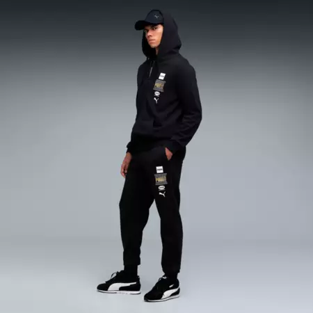 Puma ESS LOGO LAB Holiday Sweatpants FL cl "Black"