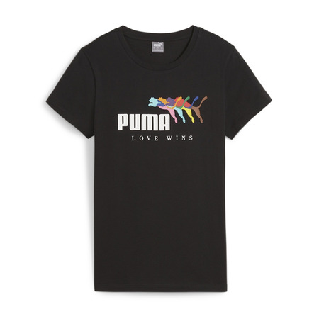 Puma ESS+ LOVE WINS Tee W "Black"