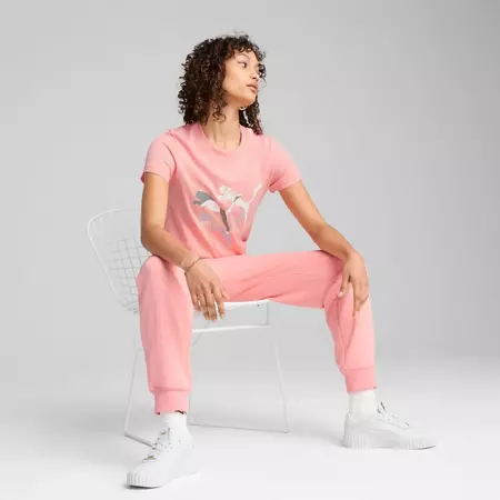 Puma GRAPHICS Branded Leaf Tee "Pink Fruit"