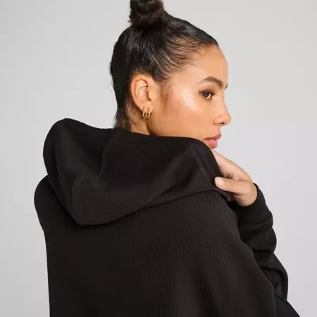Puma HER Comfort Crop Full-Zip Hoodie "Black"