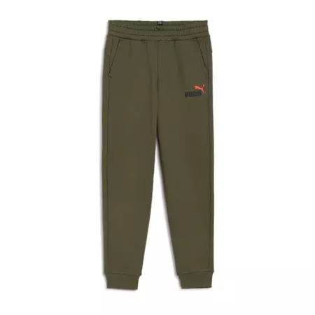 Puma Junior ESS+ 2 Col Logo Pants FL cl B "Dark Olive"