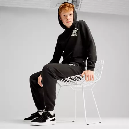 Puma Junior ESS+ MID 90s Hoodie FL B "Black"