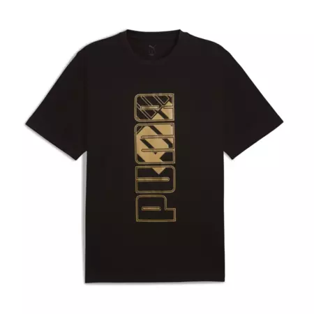 Puma MAXIMAL METALLIC Relaxed Tee " Black"