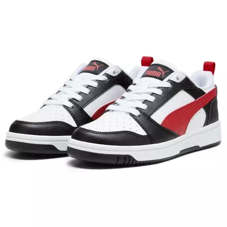 Puma Rebound V6 Lo Jr "White-For All Time Red-Black"