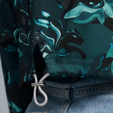 Puma W WOVEN JACKET - AOP "Green Terrain"