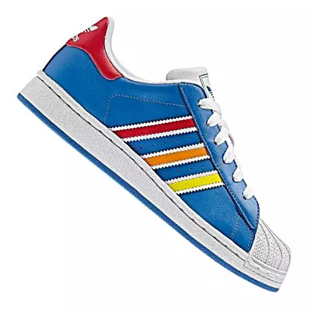 Adidas Superstar (36-40/azul/blanco/rojo)