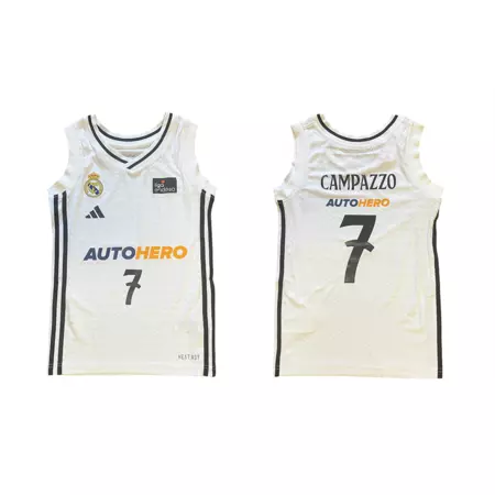 Real Madrid Camiseta Basket Niñ@ 1ª Equip 24/25 # 7 CAMPAZZO #