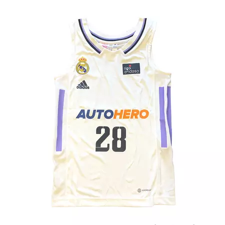 Real Madrid Camiseta Basket Niñ@ 1ª Equipación # 28 YABUSELE #