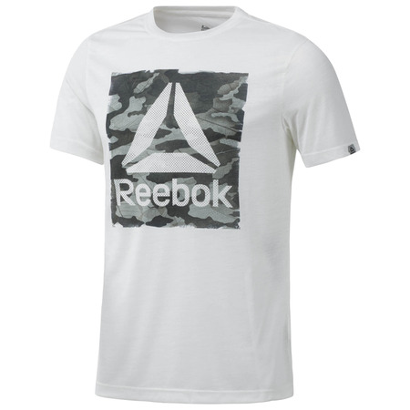 Reebok Camo Logo Delta SpeedWick T-Shirt (white)