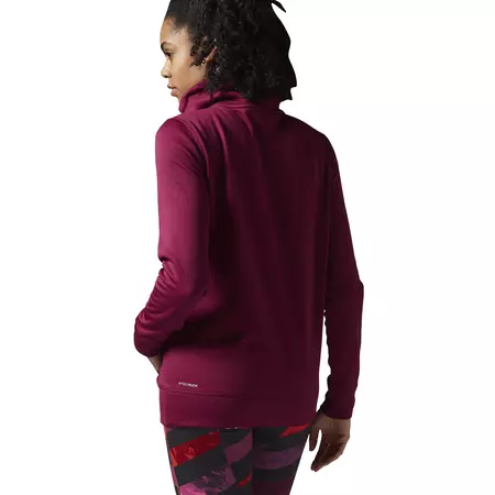 Reebok W Workout Ready Pullover Hoodie (rebel berry/poison pink)