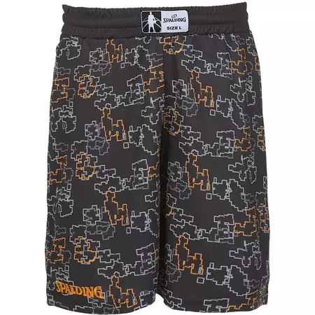 Spalding Street Single Shorts (black/orange)