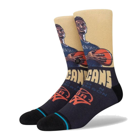 Stance Casual Graded Zion Crew Socks "Brown"