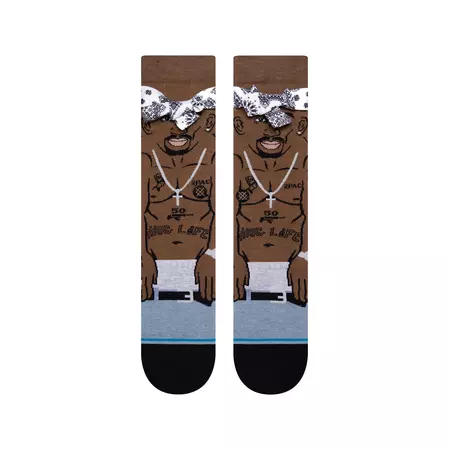 Stance Casual Tupac Resurrected Crew Sock