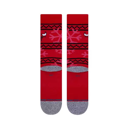 Stance NBA Chicago Bulls Frosted 2 Crew Socks "Red"