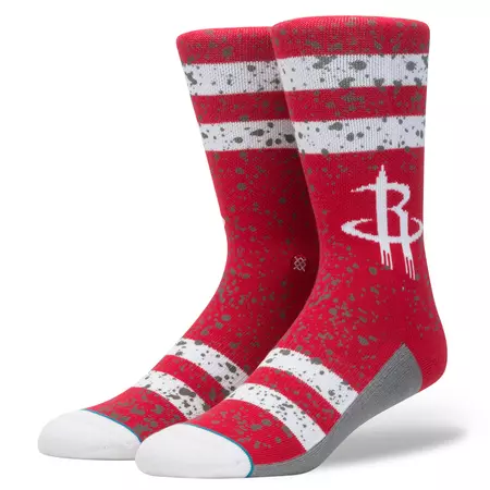 Stance NBA Hardwood Overspray Rockets Socks