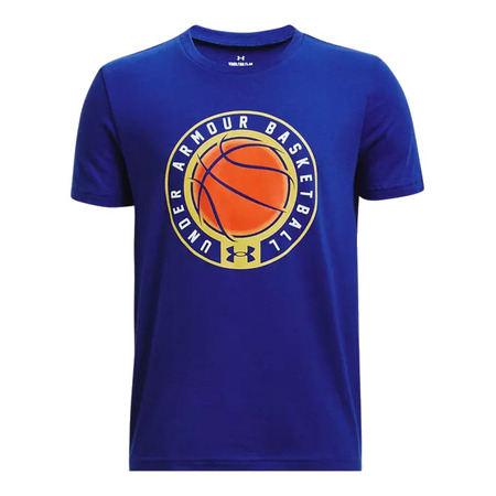 UA Boys' Basketball Logo Short Sleeve Tee "Royal Blue"