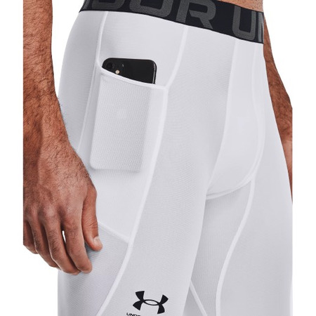 UA Men's HeatGear® Leggings "White"