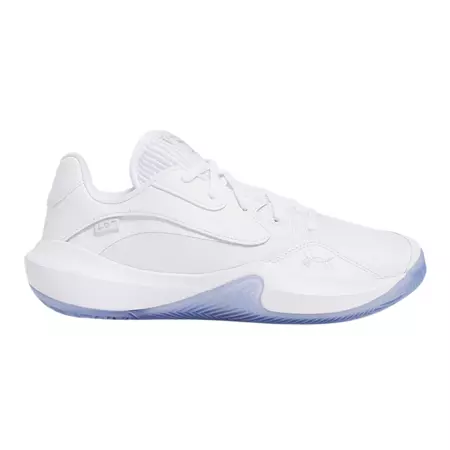 UA Unisex Lockdown 7 Low "White-Metallic Silver"