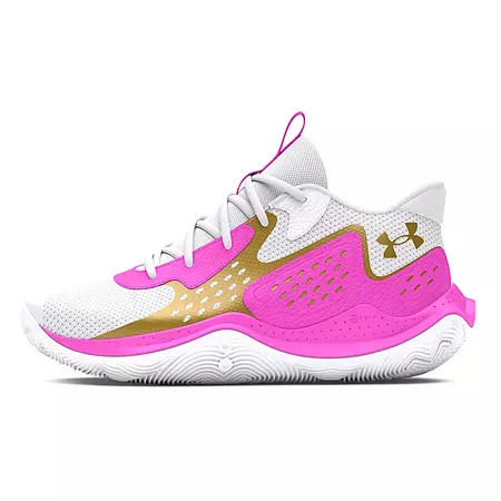 Under Armour GS Jet '23 "White VividMagenta Gold"