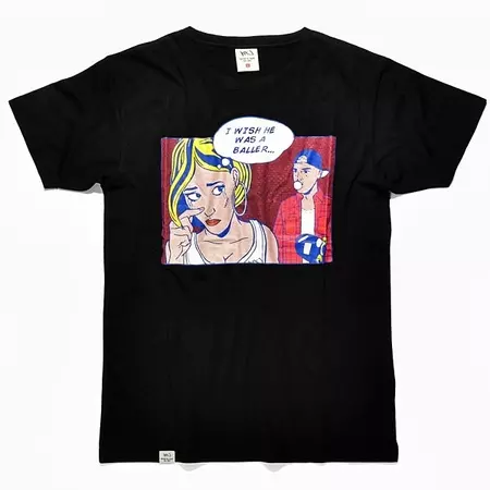 K1X Camiseta Wish He Was a Baller (Negro/Rojo)