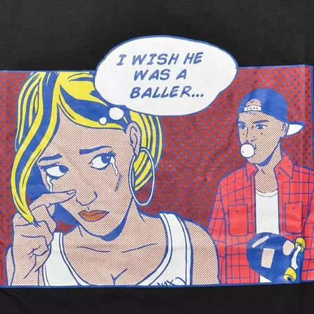 K1X Camiseta Wish He Was a Baller (Negro/Rojo)