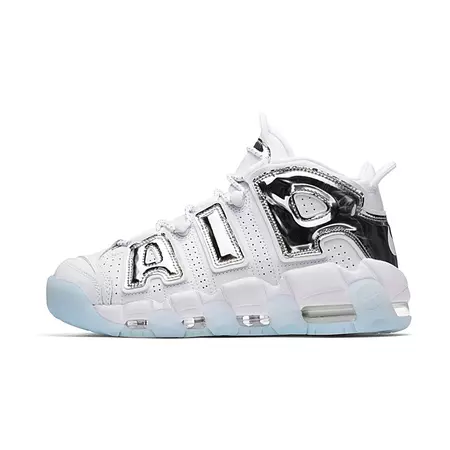 Wmns Nike Air More Uptempo "Chrome" (100)