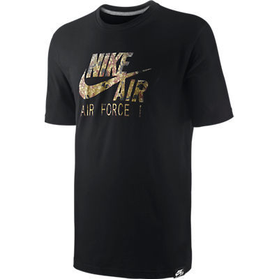 dormitar fuente Sur oeste Nike Camiseta Air Force 1 Camo (010/negro)