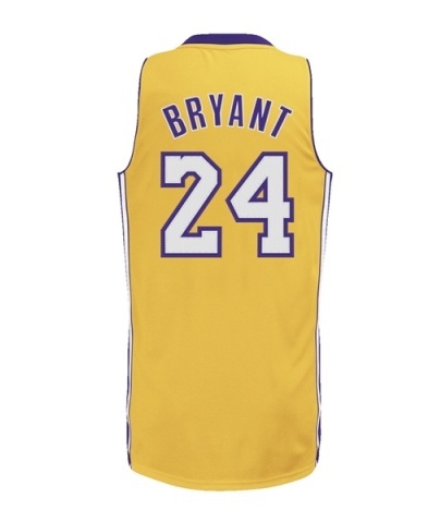 Original Bordada Kobe Bryant Lakers (amarillo)