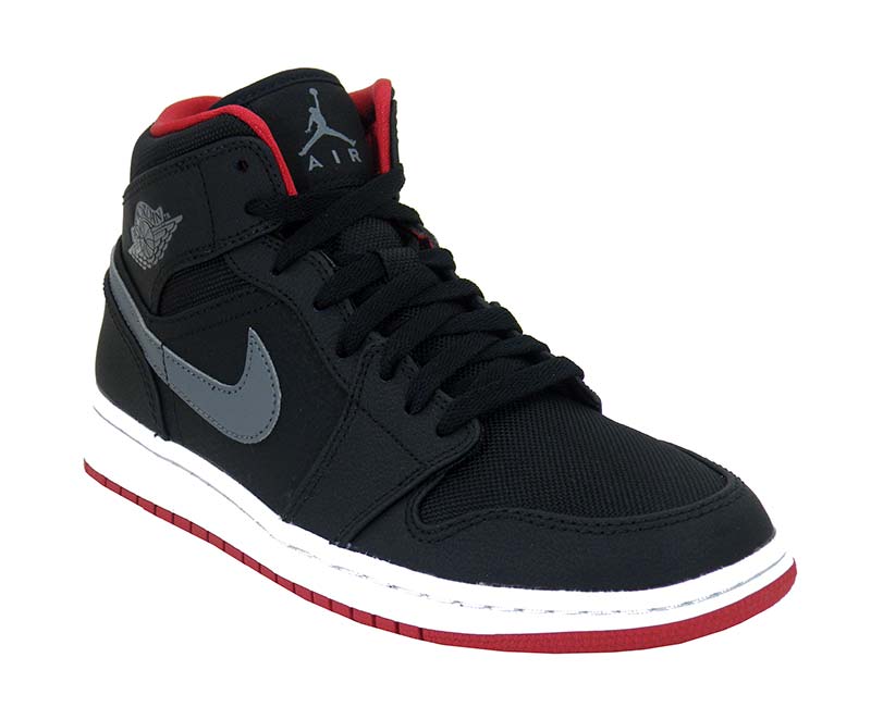 jordan 1 negro con gris