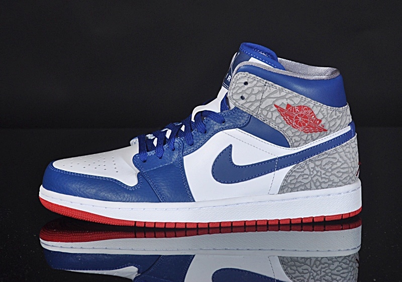 air jordan 1 azul y blanco