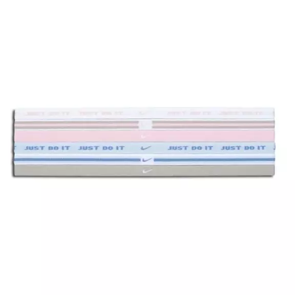 Nike Wide sport bands Assorted 6PK (blanco/azul/rosa)