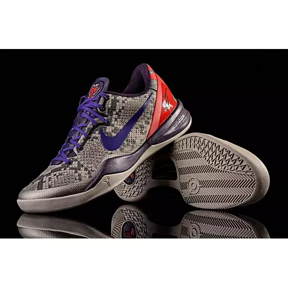 Kobe 8 System "Mine Grey" (003/gris/purple/rojo)