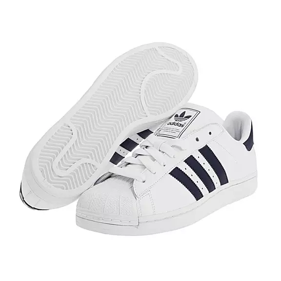 Adidas Superstar II  (blanco/marino)